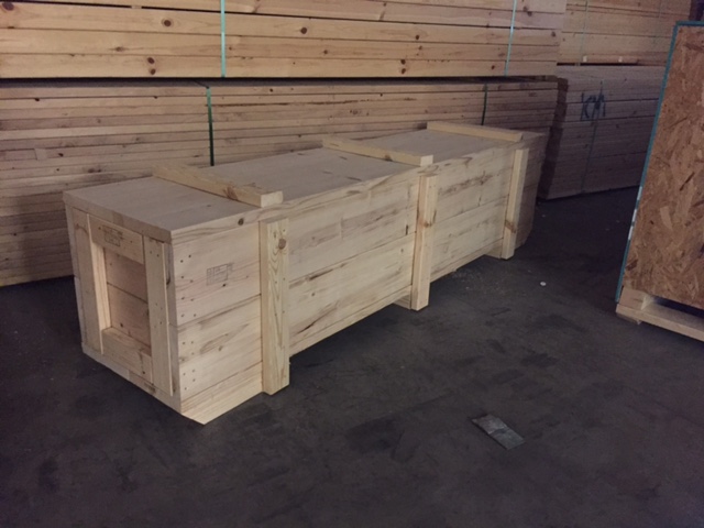 Protective wood crate enclosure