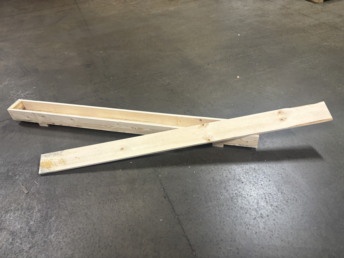 Large format wood crate